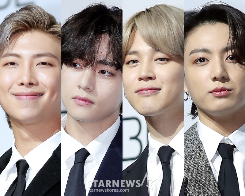 방탄소년단 RM, 뷔, 지민, 정국 /사진=스타뉴스 