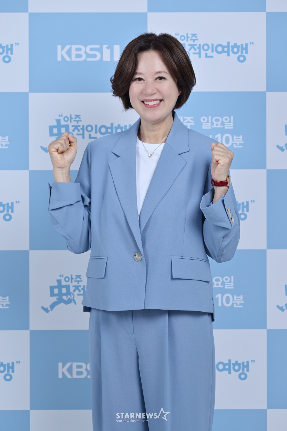 코미디언 박미선이 12일 오전 서울 여의도 KBS에서 진행된 1TV '아주 史적인 여행' 제작발표회에 참석해 포즈를 취하고 있다. /사진제공=KBS 2024.06.12 /사진=이동훈