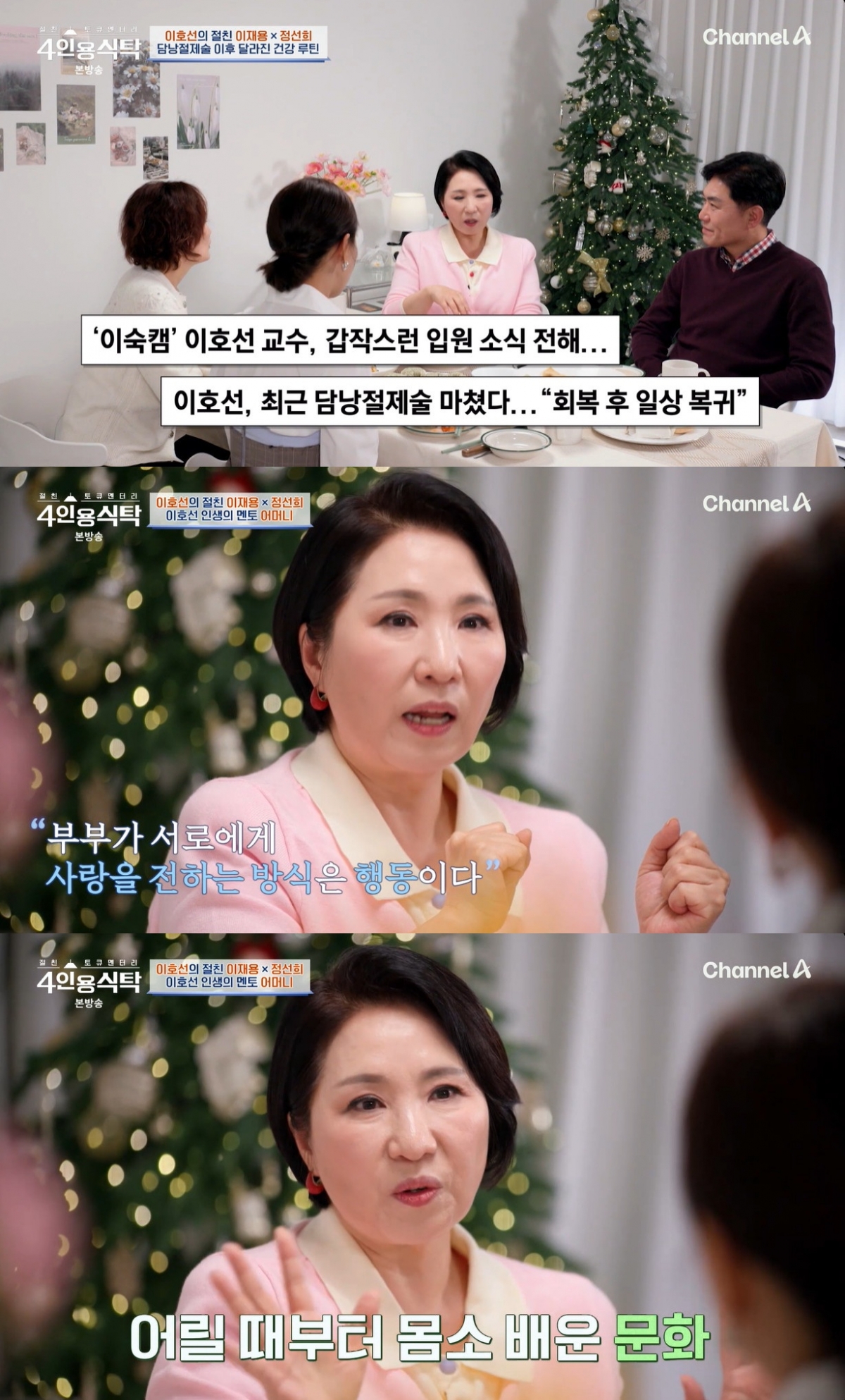 /사진=채널A '절친 도큐멘터리 4인용식탁' 방송 캡처