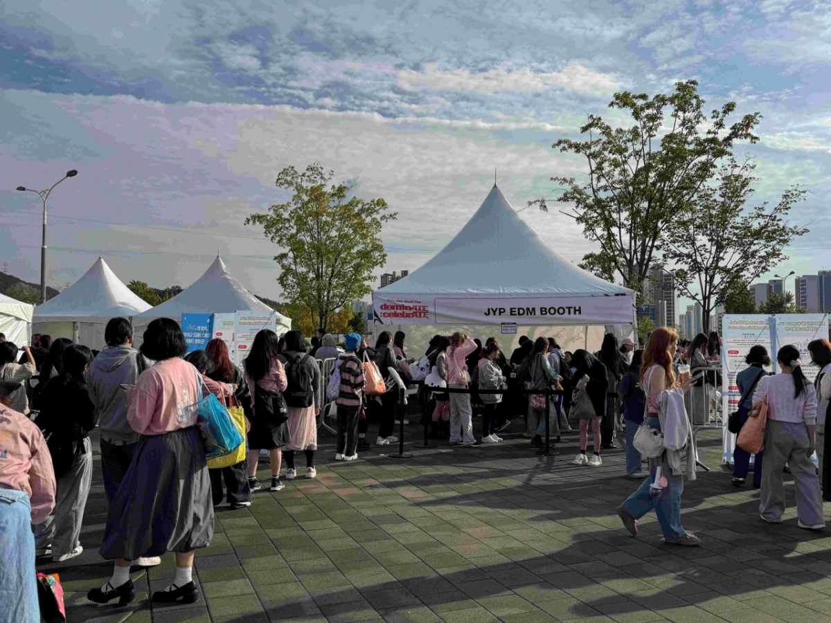 EDM Giving Project 스트레이 키즈 콘서트 현장 부스/사진제공=JYP엔터테인먼트
