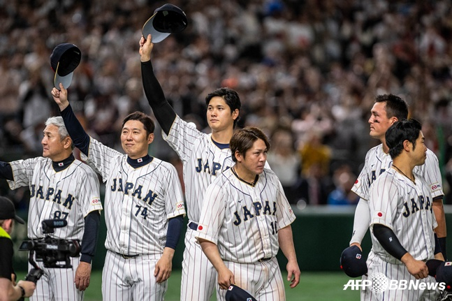 2023 WBC当時の野球日本代表チーム。 /AFPBBNews=ニュース1