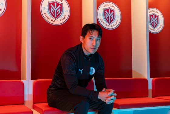 他就是离开仁川联合队，加入龙仁FC的老将申镇浩。 =照片=龙仁FC提供。