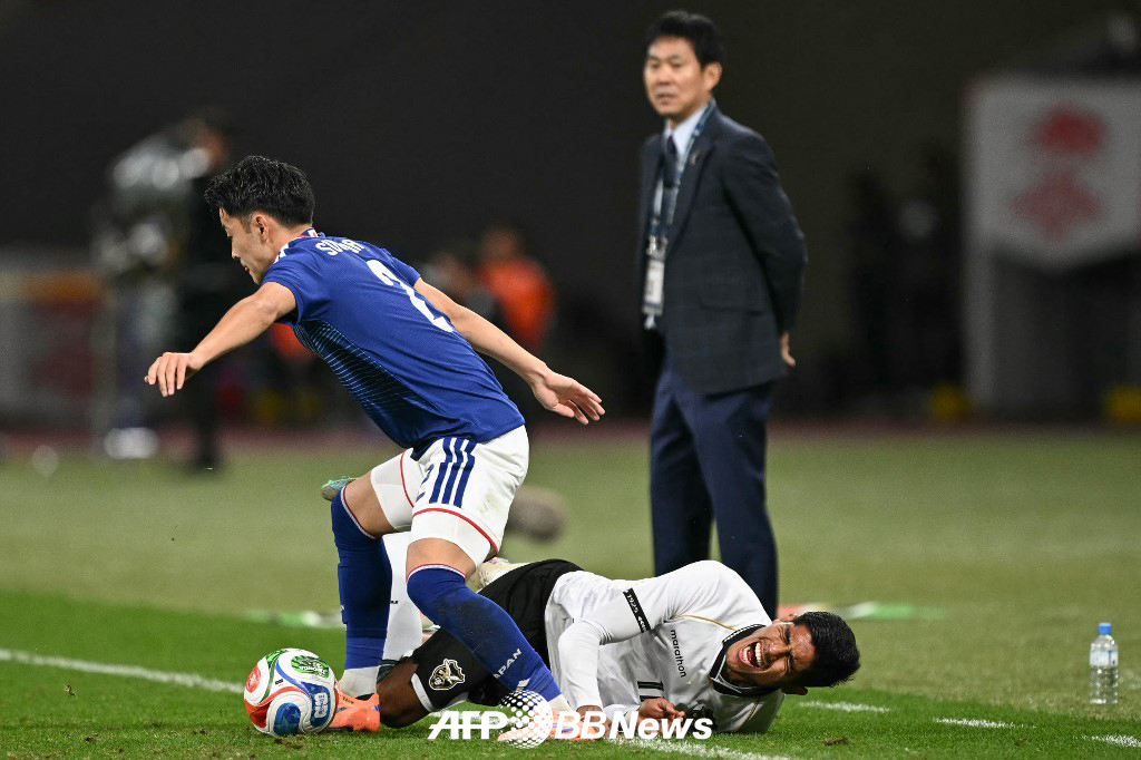 A picture of the national soccer team's match between Japan and Bolivia in November last year. /AFPBBNews=News1
