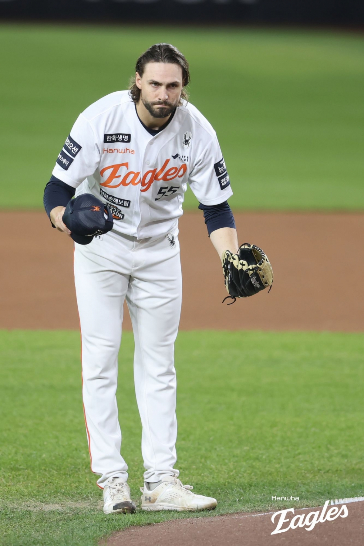 Hình ảnh Ryan Weiss ném bóng trong thời kỳ Hanwha Eagle. /Ảnh = Hanwha Eaglex cung cấp