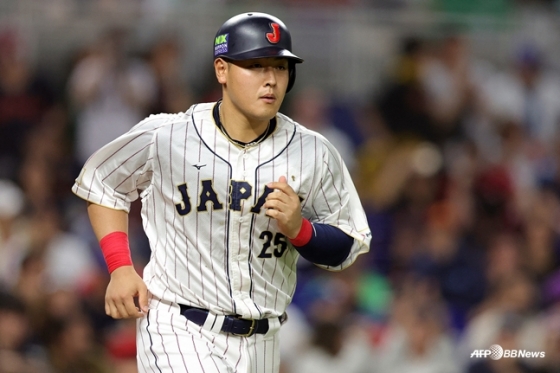 Okamoto at 2023 WBC. /AFPBBNews=News1