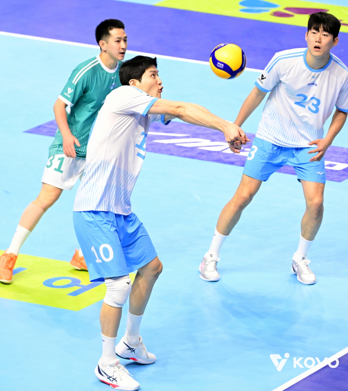 Korean Air's Jung Ji-seok. /Photo = Courtesy of the Korea Volleyball Federation