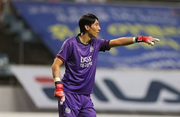 Daegu FC goalkeeper Oh Seung-hoon. /Photo = Courtesy of the Korea Professional Football League