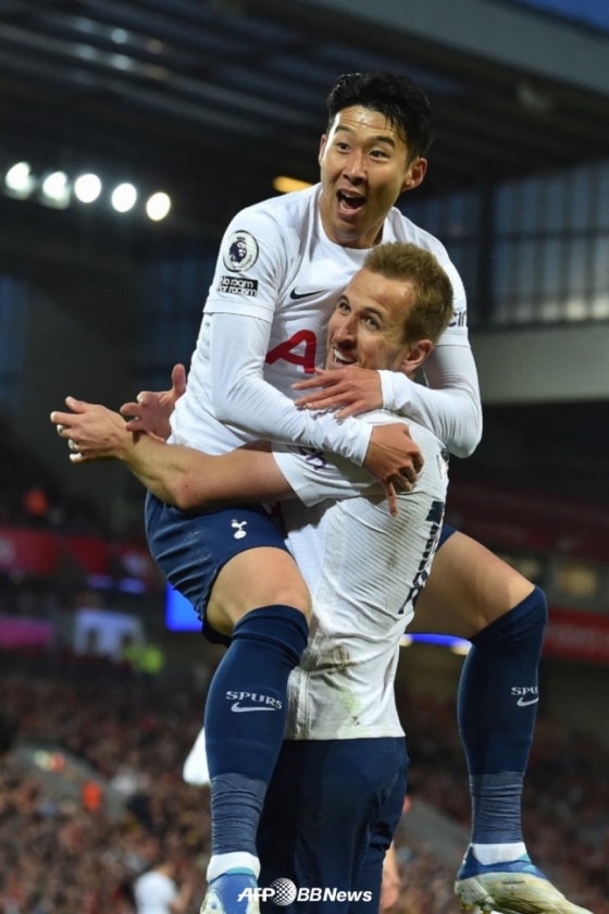 Son Heung-min (above) and Harry Kane. AFPBBNews=News1
