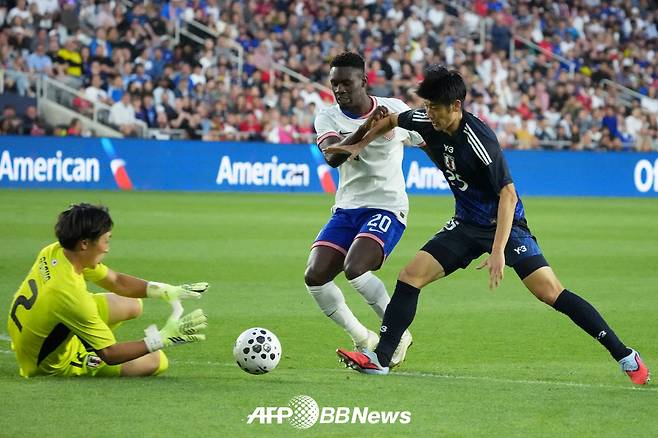 Вид товарищеского матча между США и Японией в сентябре прошлого года на поле «Доктор Кто» в Колумбусе. /AFPBBNews =Новости 1 