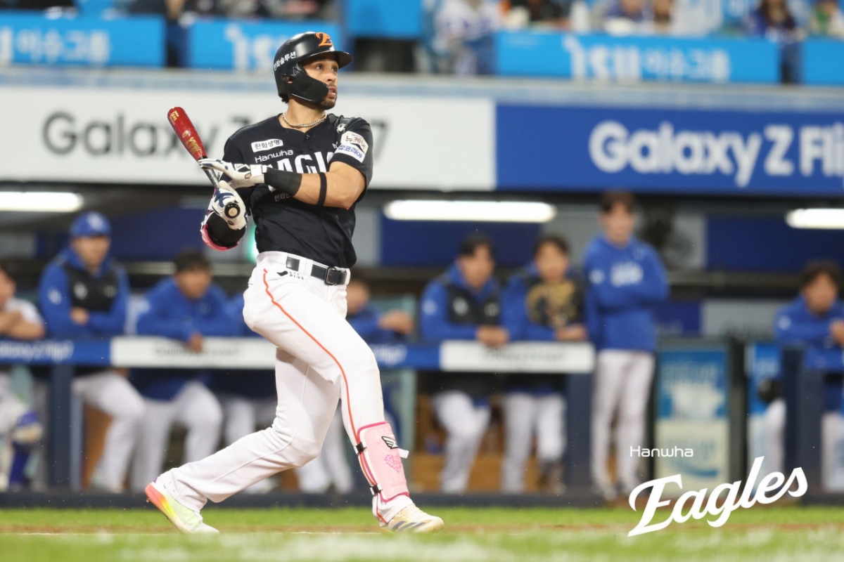 Luis Liberato in his time playing for the Hanwha Eagles./Photo = Courtesy of the Hanwha Eagles