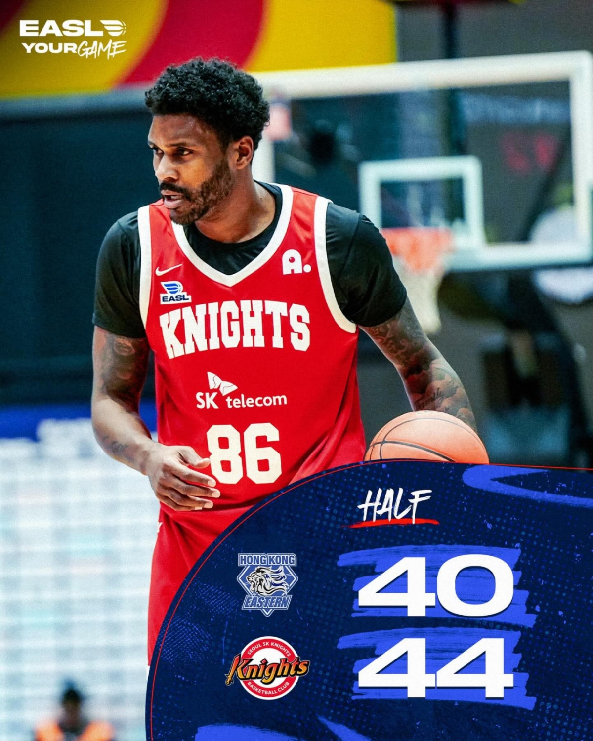 汉城SK队代理门罗队。 =照片:EASL官方社交网络服务(SNS)