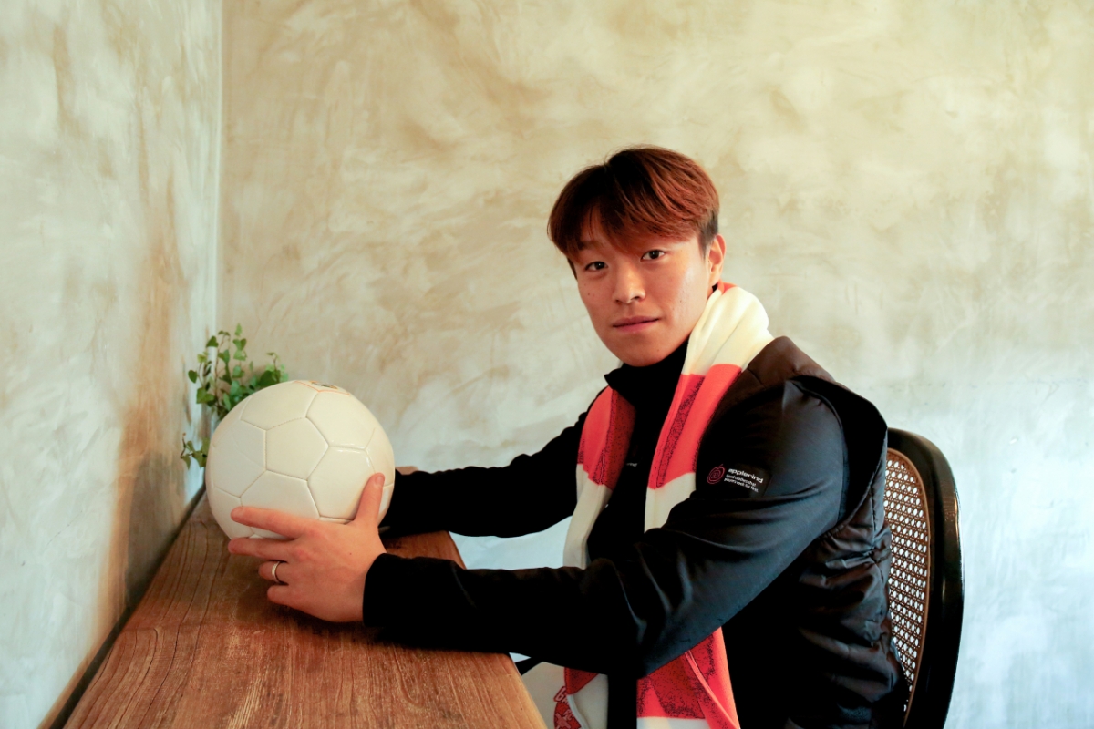 他就是转会到江原FC队的高英俊。 =照片=江原FC提供。