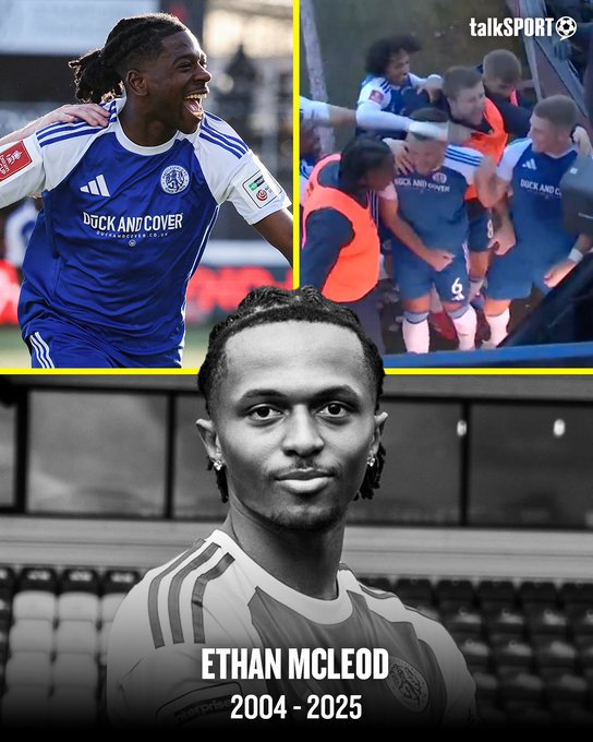 在与水晶宫队的比赛中获胜后,麦克莱德上传了追悼埃丹•麦克莱德的文章。 =照片:麦克尔斯菲尔德官方社交网络服务(SNS)