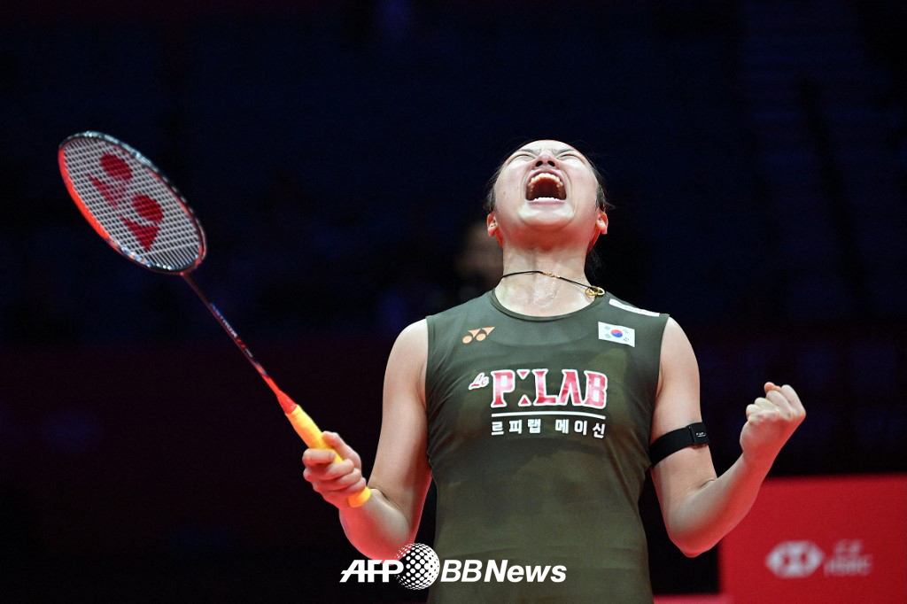 roaring Ahn Se-young. /AFPBBNews=News1