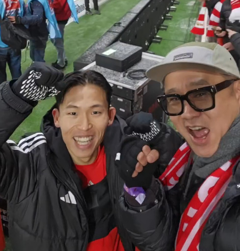 Jung Woo-young and Lee Kwang-ki. /Photo = Lee Kwang-ki's SNS farewell
