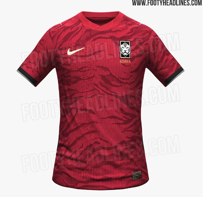 韩国国家足球队有望在2026北中美世界杯上穿上新队服。 =照片=《futy headline》头条。