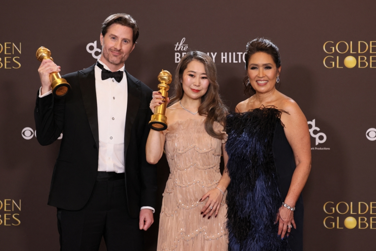 Chris Applehans, Maggie Kang and Michelle Wong / Photo=/AFPBBNews=News1=Star News