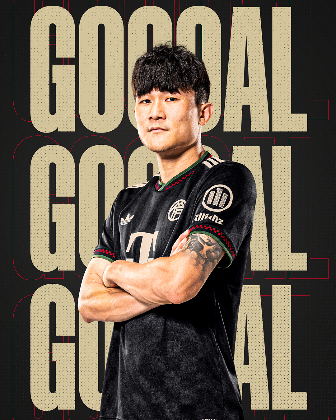 Kim Min-jae scored his first goal of the season against Cologne in the 17th round of the German Bundesliga in the 2025-2026 season at 4:30 a.m. on the 15th (Korea Standard Time) at Rhine-Energy Stadion in Cologne, Germany. /Photo = Bayern Munich official social network service (SNS)
