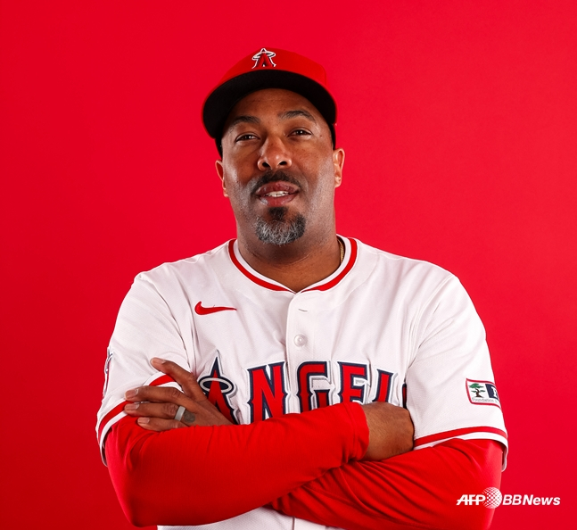Washington coach who served as hitting coach for the Los Angeles Angels in the 2025 season. /AFPBBNews=News1