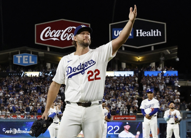 Kershaw made his last appearance at Dodger Stadium in September last year. /AFPBBNews=News1