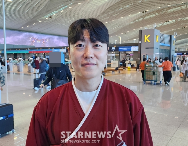 22日出国前夕，朴振亨接受了记者的采访。 =照片=韩联社记者朴秀珍。