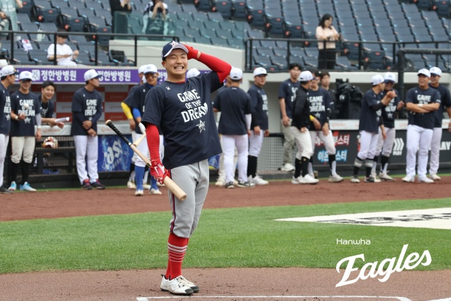 Kim Geon Hwi thời trung học Chungam. /Ảnh = Hanwha Eaglex cung cấp