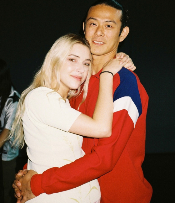 ステファニー·ミチョバとヴィンジーノ/写真=ミチョバSNS