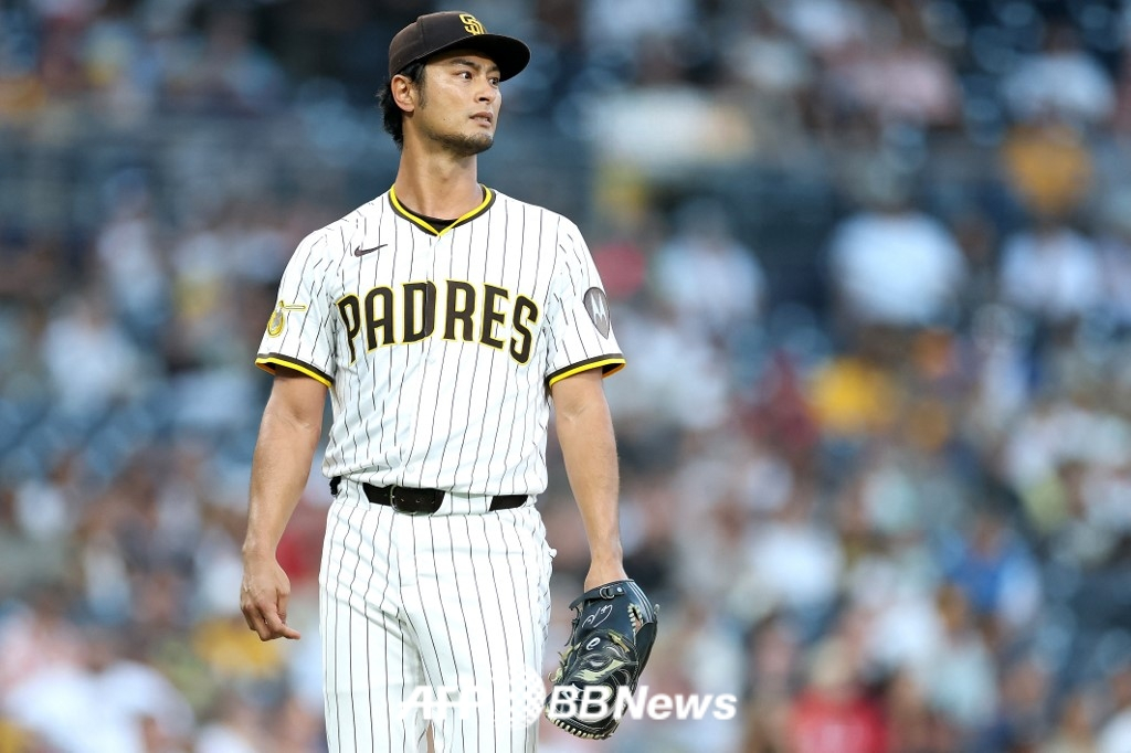 Japanese ace of the San Diego Padres, Yu Darvish. /AFPBBNews=News1
