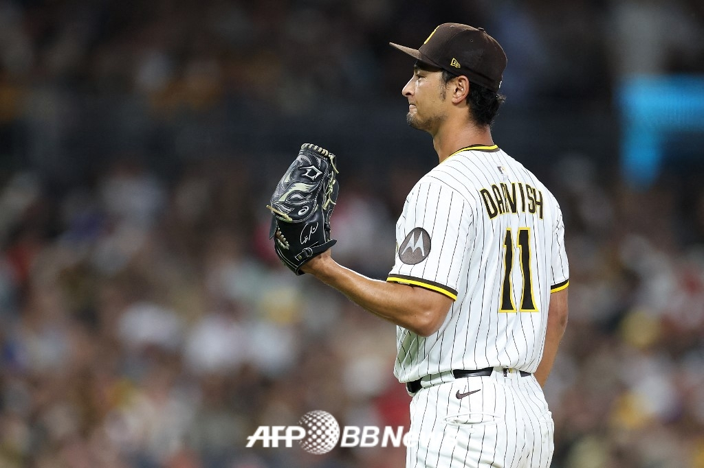 Japanese ace of the San Diego Padres, Yu Darvish. /AFPBBNews=News1