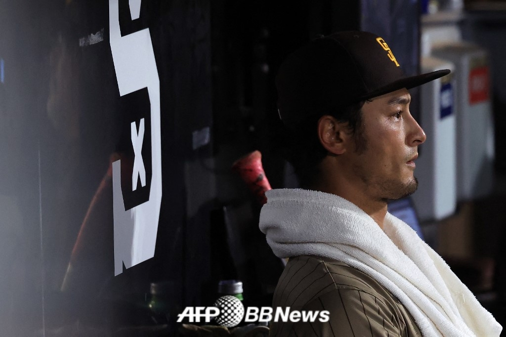 Japanese ace of the San Diego Padres, Yu Darvish. /AFPBBNews=News1