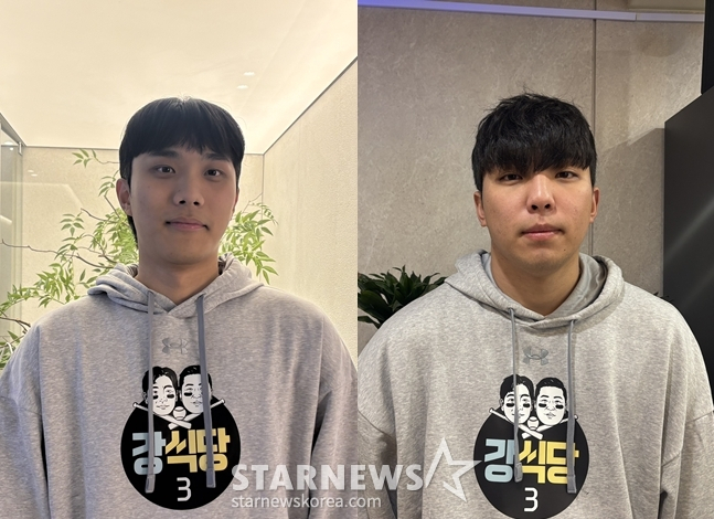 Lee Jae-hyun (left) and Kim Young-woong met at the "Kang Restaurant 3" event in October. /Photo = Reporter Park Soo-jin