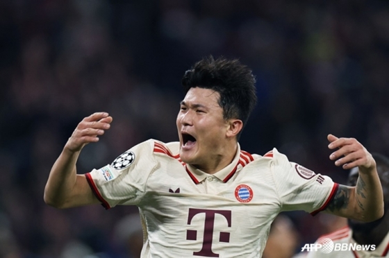 Kim Min Jae đang gầm rú./AFPBB News = News1