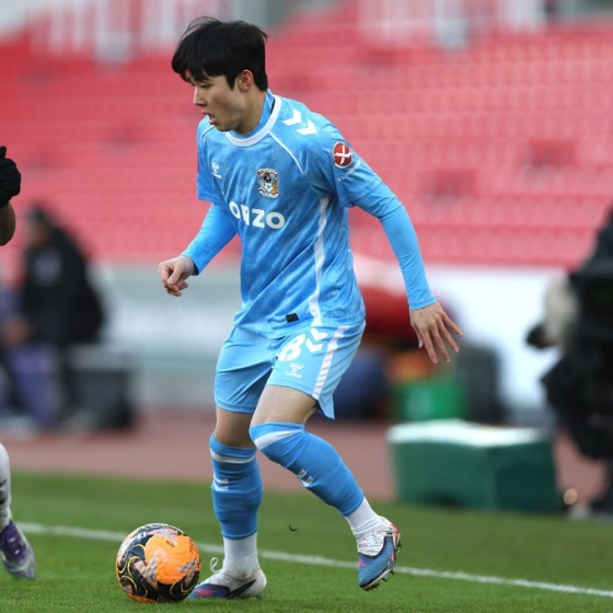 コベントリーシティの攻撃手、ヤン·ミンヒョク。 /写真=コヴェントリーシティ公式SNSキャプチャー