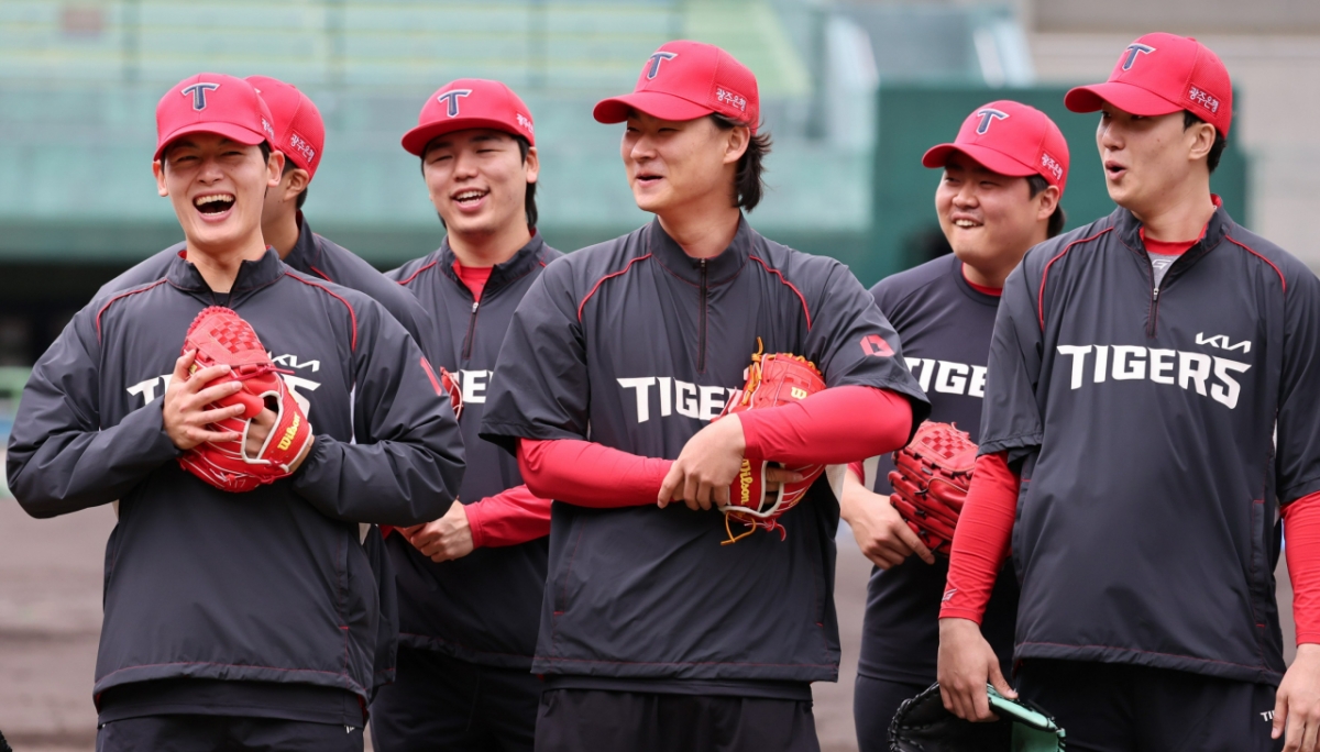 This is the image of the KIA Tigers team training in Amami-Oshima, Kagoshima Prefecture, Japan. /Photo = Courtesy of KIA Tigers