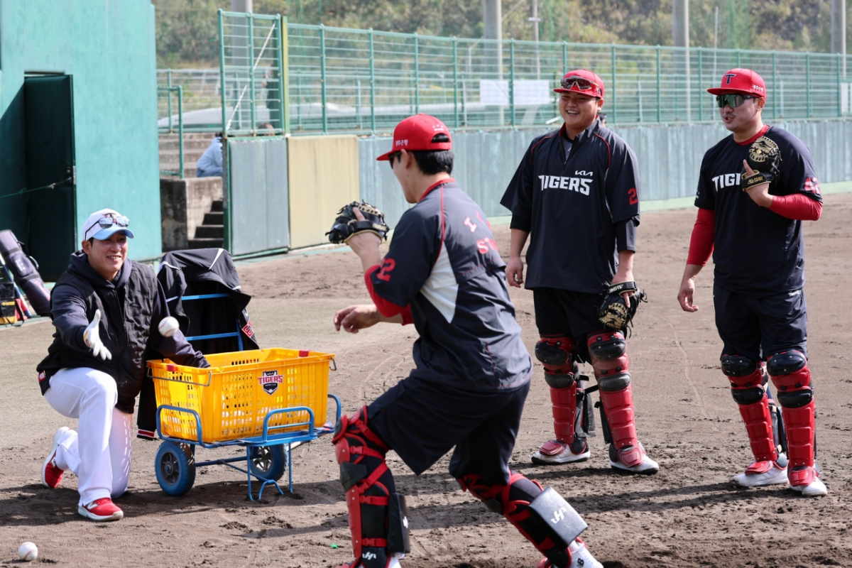 This is the image of the KIA Tigers team training in Amami-Oshima, Kagoshima Prefecture, Japan. /Photo = Courtesy of KIA Tigers