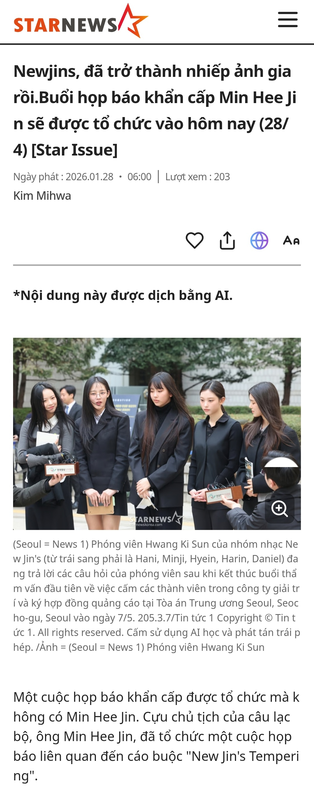 Vietnamese news service. 