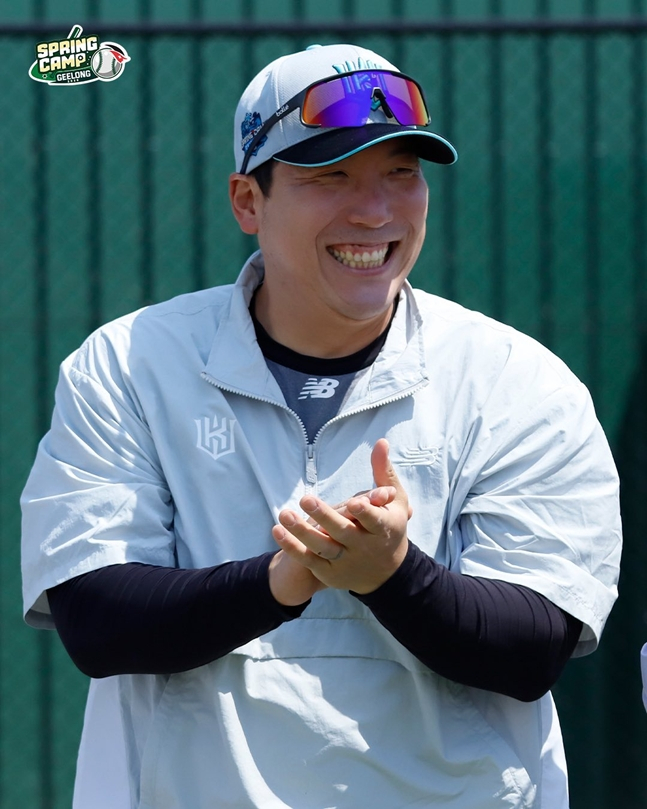 スプリングキャンプを行っている金賢洙。 /写真=KTウィズ