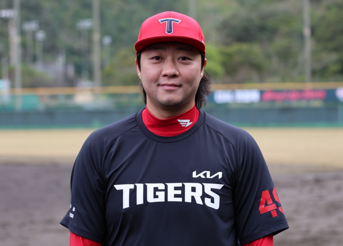 Kim Bum-soo in KIA Tigers uniform. /Photo = Courtesy of KIA Tigers