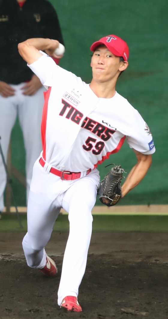 Yang Soo-ho, who played for the KIA Tigers last year. /Photo = Courtesy of KIA Tigers