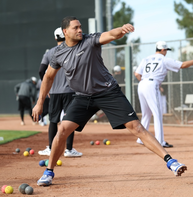 LG Yoni Chirinos gần đây đang tập luyện tại Spring Camp ở Arizona, Mỹ. /Ảnh = LG Twins cung cấp