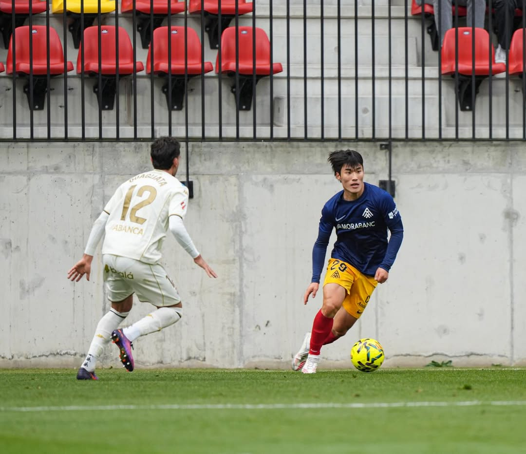 FC Andorra Kim Min Soo. Ảnh = Cap màn hình SNS của Kim Min Soo