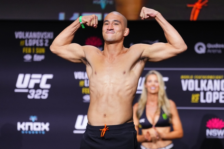 ドム·マルファンが継体通過後にポーズを取っている。 /写真=UFC提供