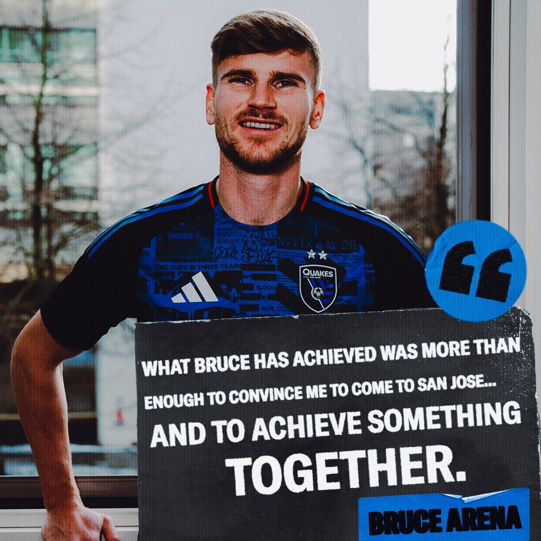 Timo Werner in a San Jose Earthquakes uniform. /Photo = San Jose Earthquakes Official Social Network Service (SNS)
