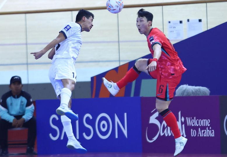先月31日(韓国時間)、インドネシア·ジャカルタで行われた2026AFCフットサルアジアカップの1次リーグA組最終戦、韓国とキルギスの試合の様子。 /写真=AFC提供