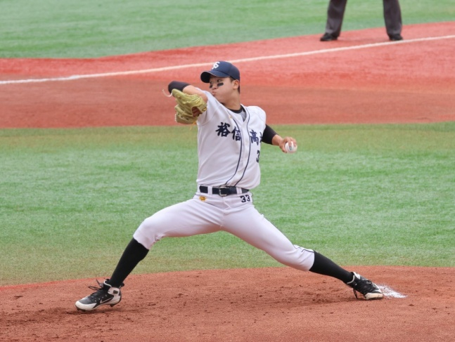 Lee Seung-won of the Ushingyo University. /Photo = Courtesy of the baseball team
