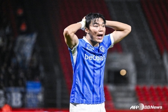 Genk striker Oh Hyun-kyu. /AFPBBNews=News1