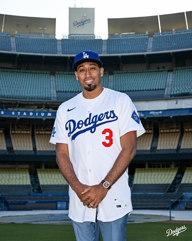 去年12月举行了入团仪式的迪亚兹。 =洛杉矶道奇队的官方SNS。