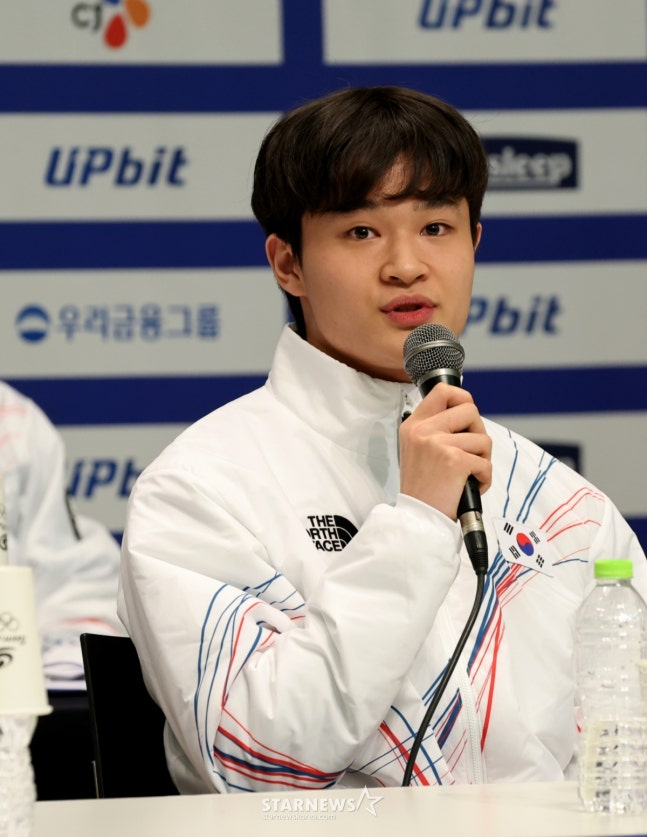Kim Hyun-gyeom on the Olympic D-30 Media Day on January 7th. /Photo = Senior Reporter Kang Young-jo