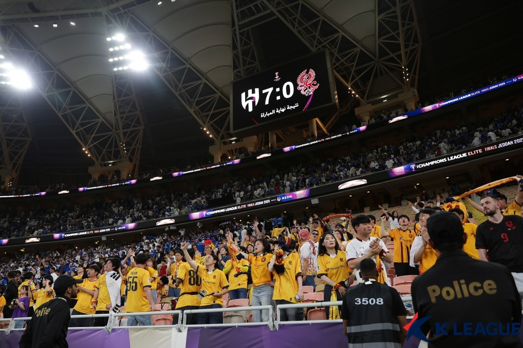 Al-Hilal, người đã đánh bại Gwangju FC với tỷ số 7-0 tại AFC Champions League Elite vào tháng 4 năm ngoái. /Ảnh = Liên đoàn bóng đá chuyên nghiệp Hàn Quốc cung cấp