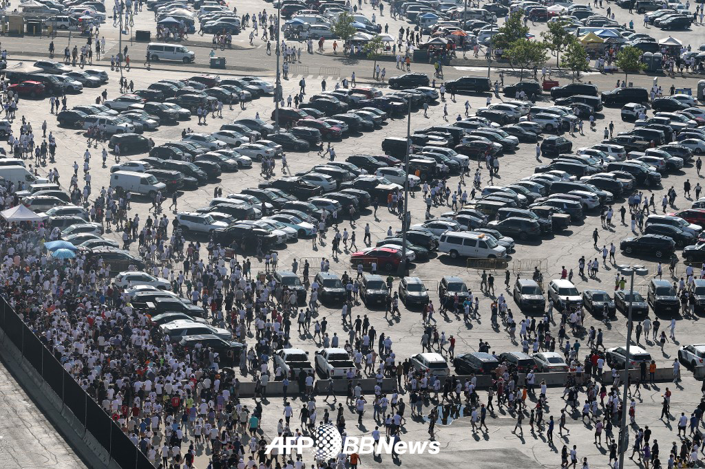 A view of the parking lot near the stadium after the 2025 FIFA Club World Cup held at MetLife Stadium in New Jersey, the U.S. last year. /AFPBBNews=News1